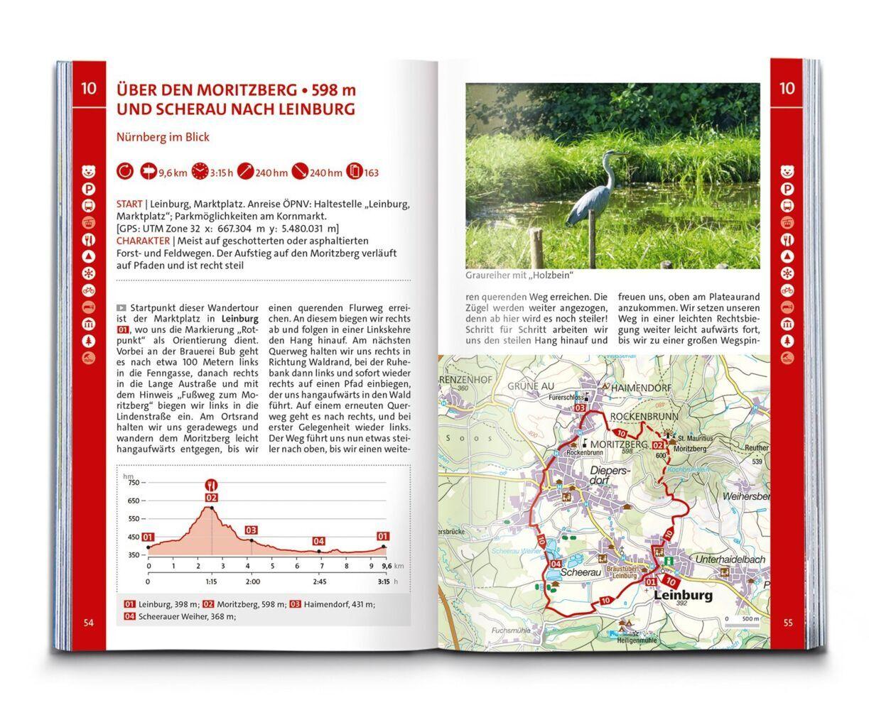 KOMPASS Wanderführer Nürnberg, Frankenalb, Frankenhöhe, Steigerwald, Fränkisches Seenland, 55 Touren mit Extra-Tourenkarte