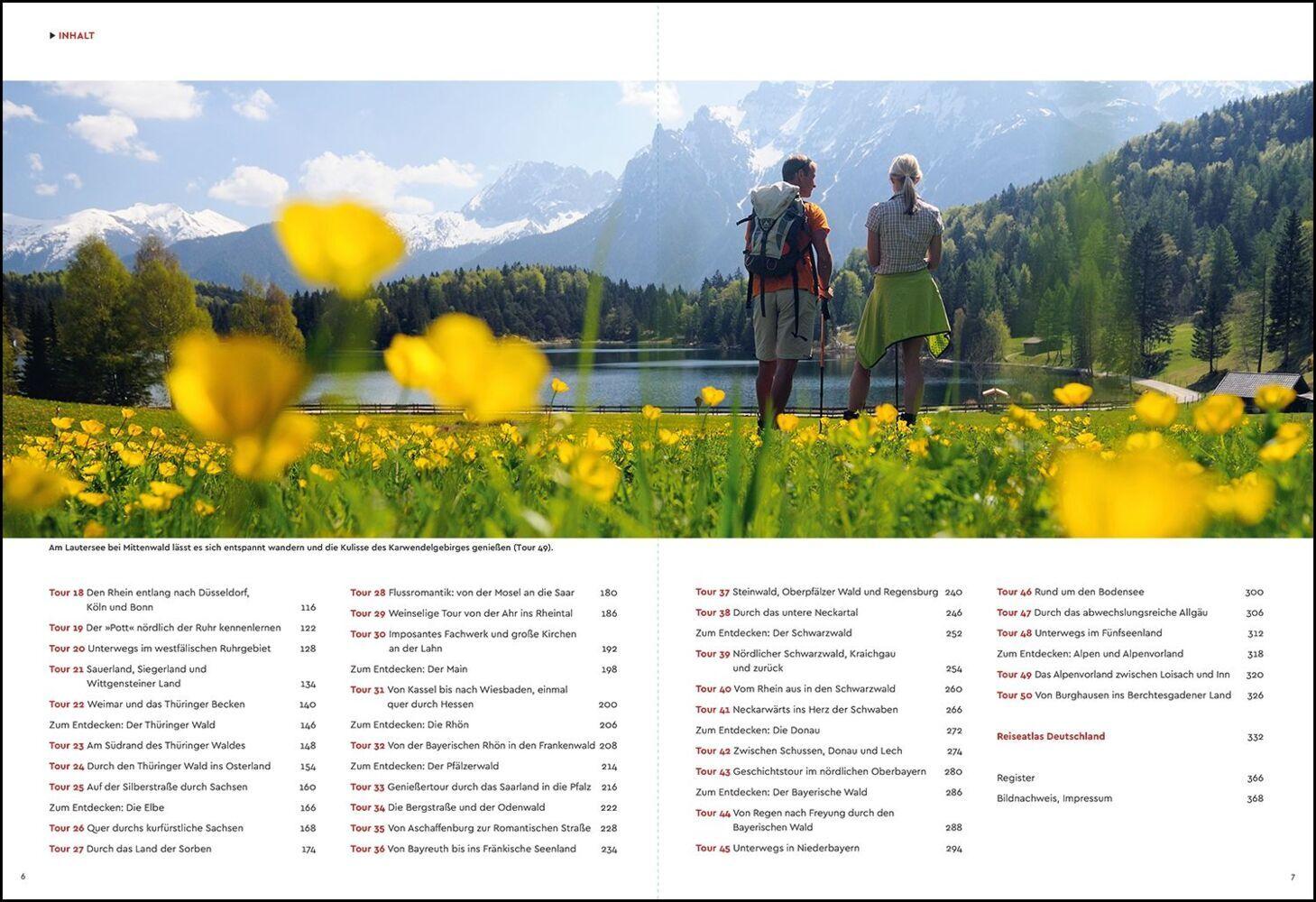 KUNTH Bildband Das große Autowanderbuch Deutschland
