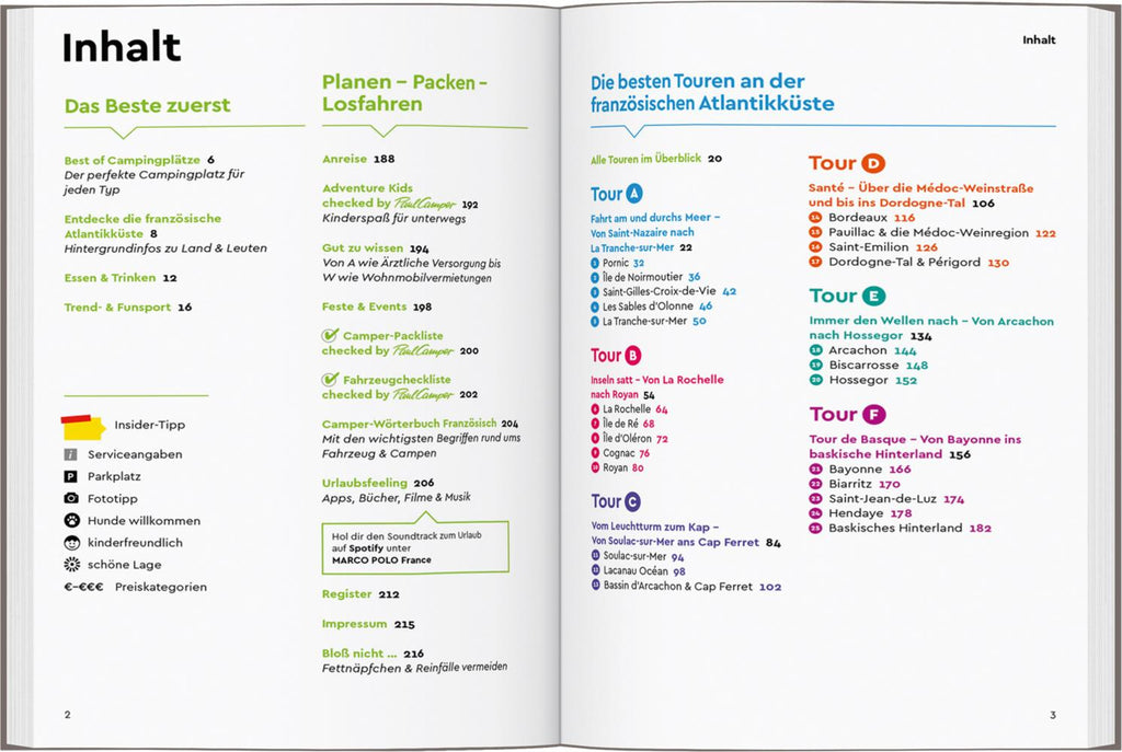 MARCO POLO Camper Guide Französische Atlantikküste