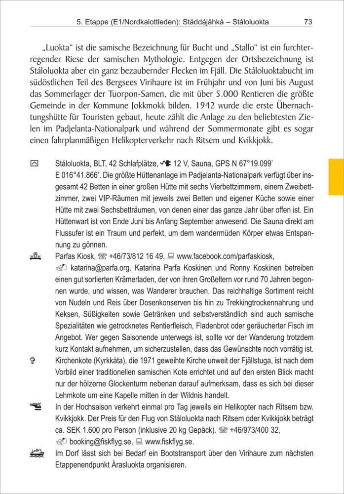 Nordkalottleden über den E1 von Kvikkjokk/Sulitjelma nach Kautokeino