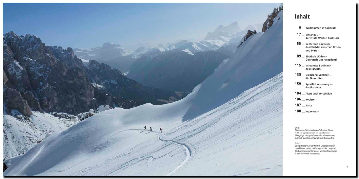Südtirol und die Dolomiten - Unterwegs zu Fuß, mit dem Fahrrad und auf Skiern