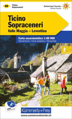 Tessin Sopraceneri Nr. 26 Wanderkarte 1:60 000