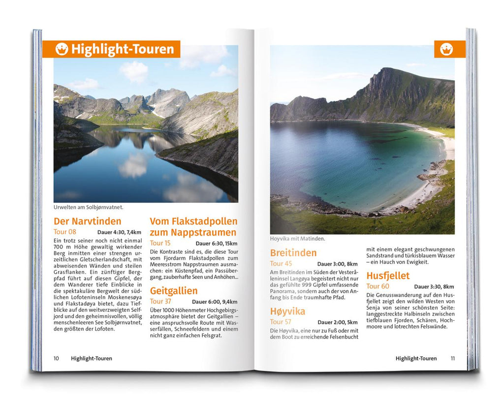 KOMPASS Wanderführer Lofoten, Vesterålen und Senja, 70 Touren mit Extra-Tourenkarte
