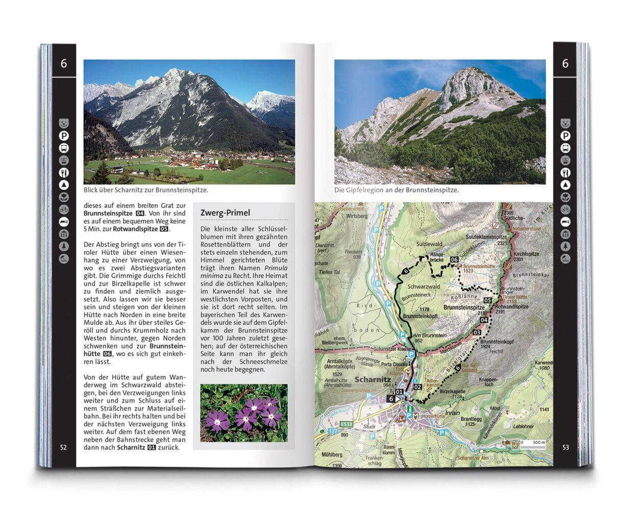 KOMPASS Wanderführer Naturpark Karwendel, 60 Touren mit Extra-Tourenkarte