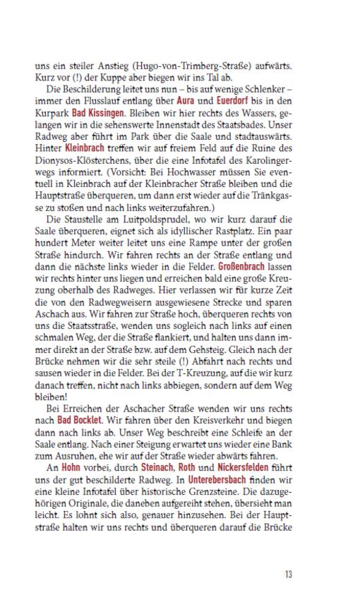 Fahrrad fahren an Flüssen in Franken