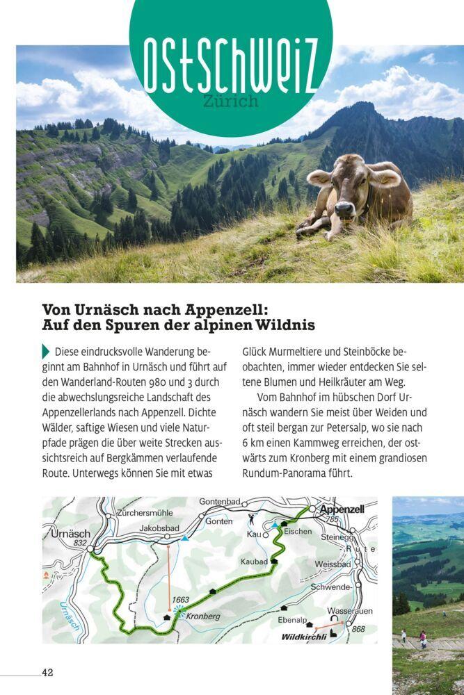 Kümmerly+Frey Erlebnis Schweiz Wandern in unberührter Natur - Wanderführer