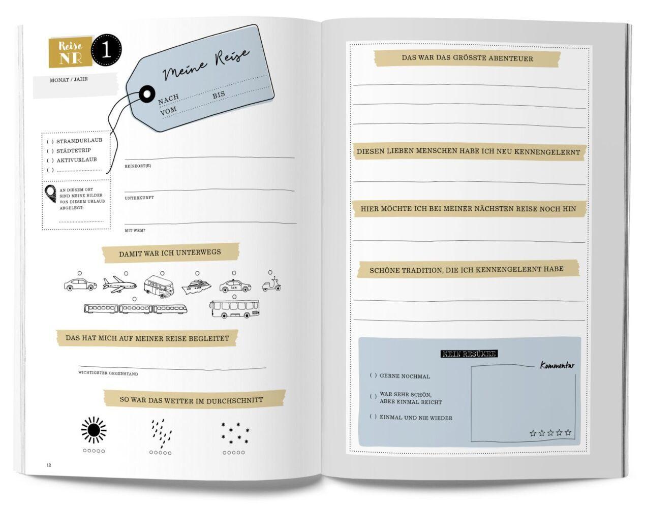 GuideMe Reisetagebuch Travel Memories \"Meine Reisen\"