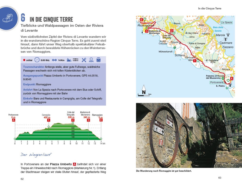 Wanderurlaubsführer Cinque Terre Ligurien