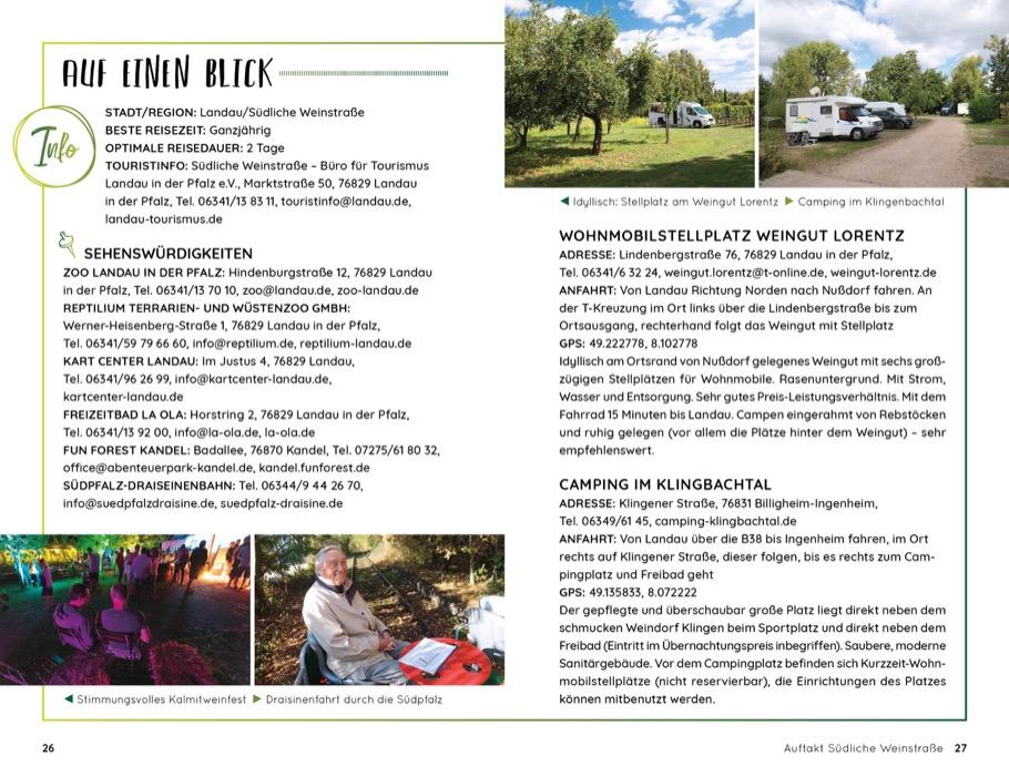 Wochenend und Wohnmobil - Kleine Auszeiten in der Pfalz
