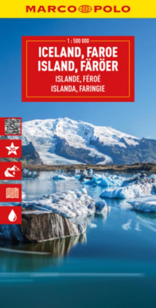 Iceland, Faroe Islands Marco Polo Map