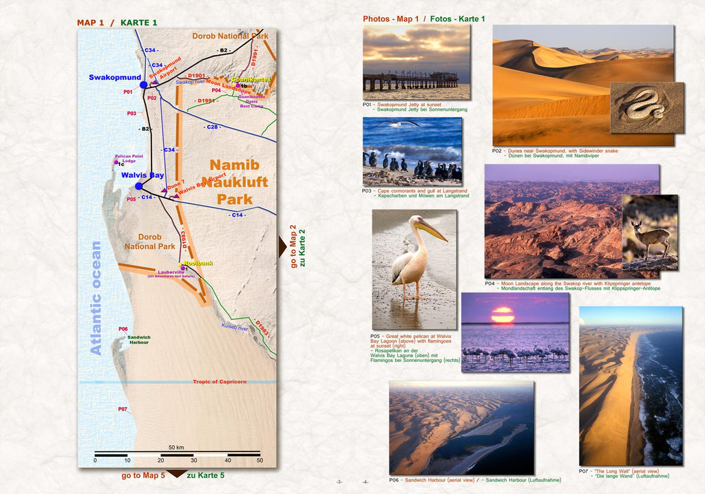Das komplette Kartenset NAMIBIA (3-teilig)