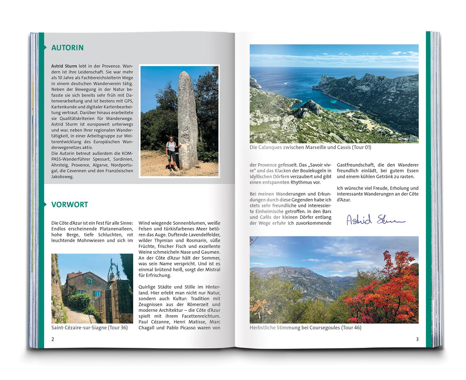 KOMPASS Wanderführer Côte d'Azur, Die schönsten Küsten- und Bergwanderungen, 50 Touren mit Extra-Tourenkarte