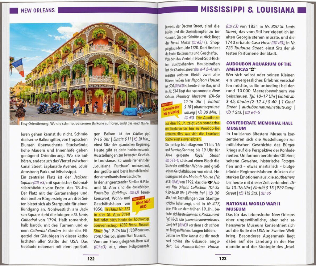 MARCO POLO Reiseführer USA Südstaaten, New Orleans