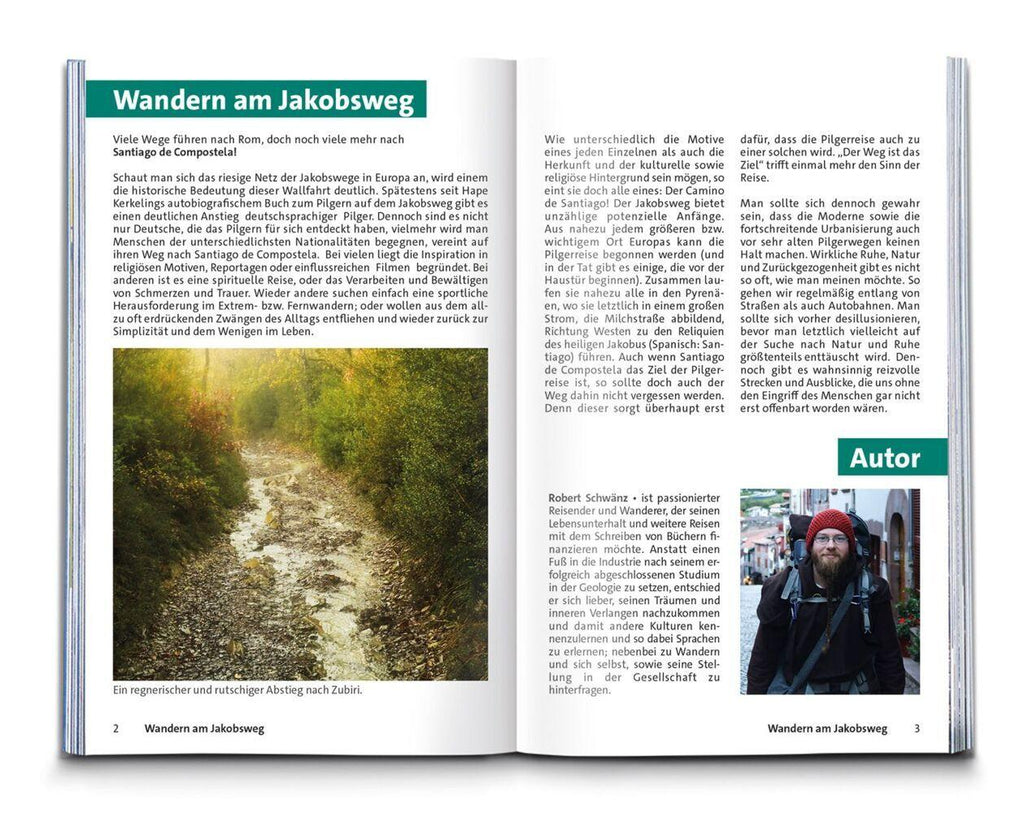 KOMPASS Wanderführer Jakobsweg Spanien, Camino Francés. Von den Pyrenäen nach Santiago de Compostela und Fisterra, 46 Etappen mit Extra-Tourenkarte
