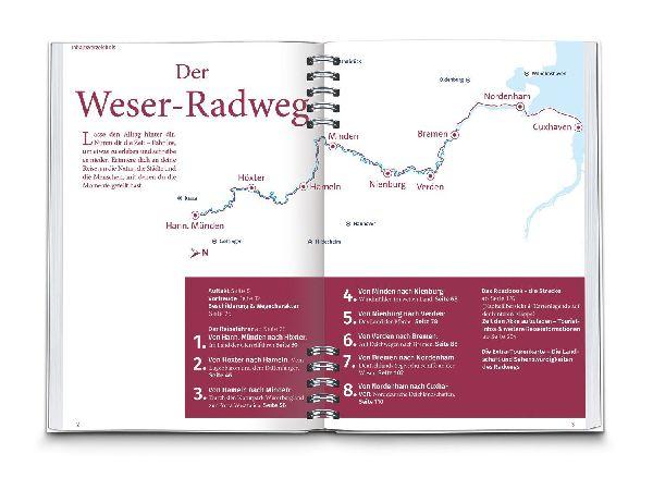 KOMPASS Radreiseführer Weser-Radweg