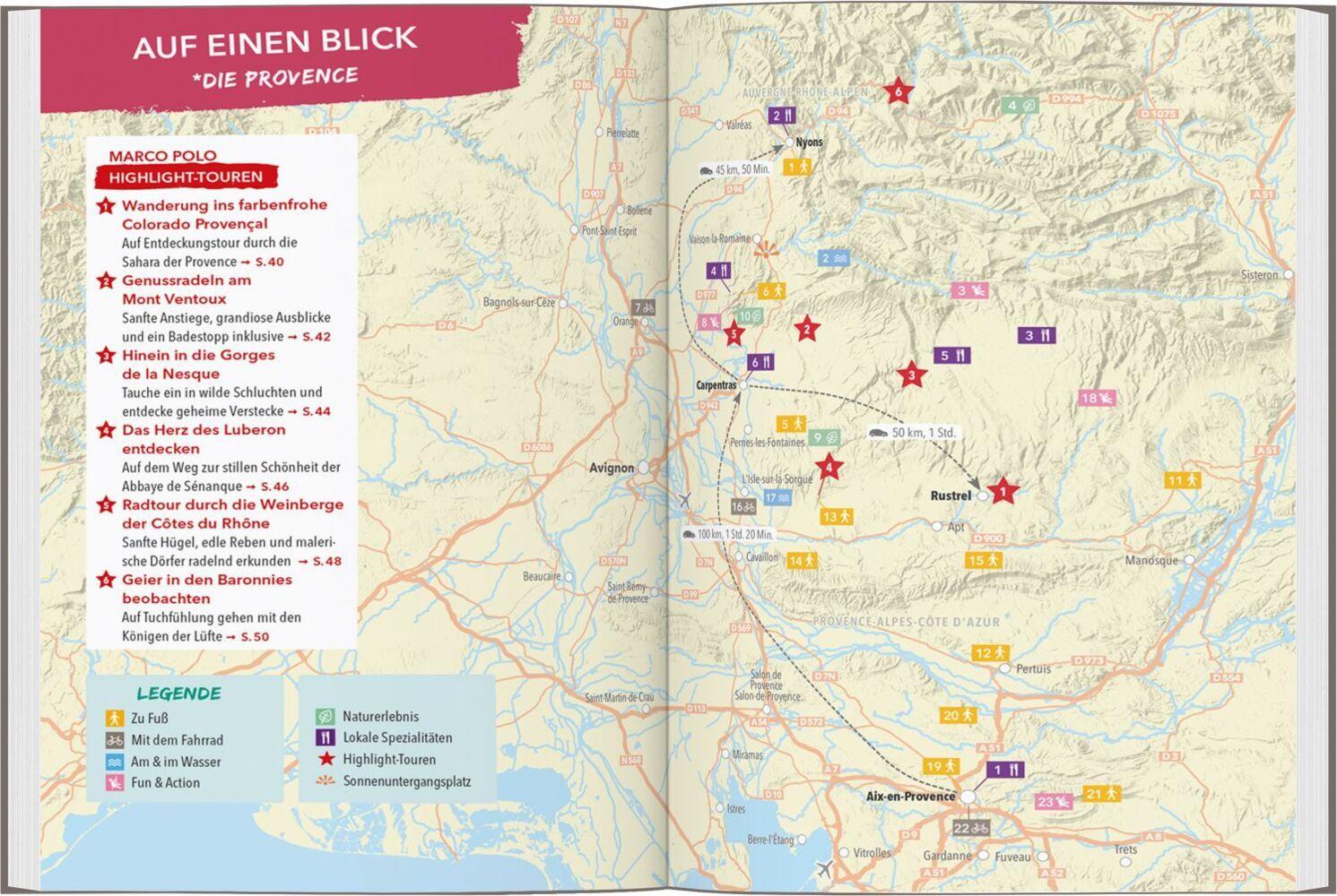 MARCO POLO OUTDOOR GUIDE Reiseführer Provence & Côte d'Azur