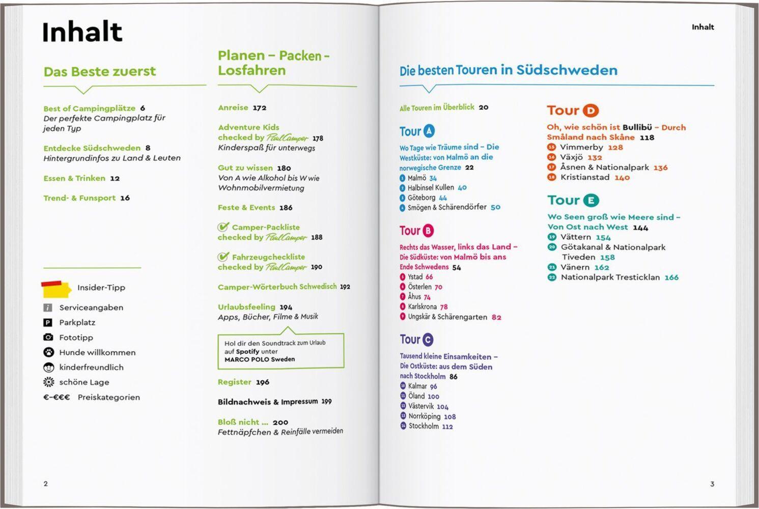 MARCO POLO Camper Guide Südschweden