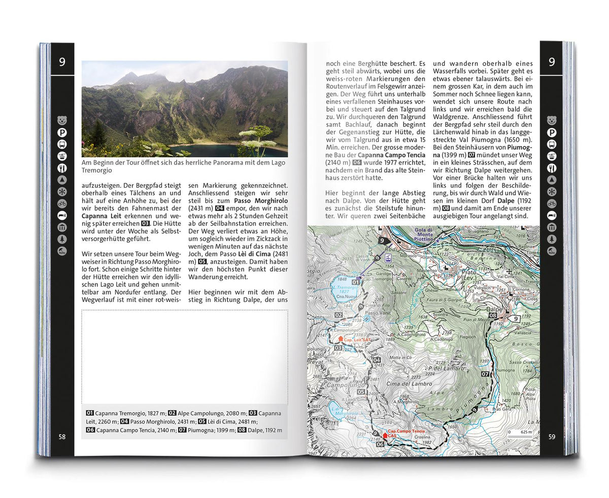 KOMPASS Wanderführer Tessin, 50 Touren mit Extra-Tourenkarte