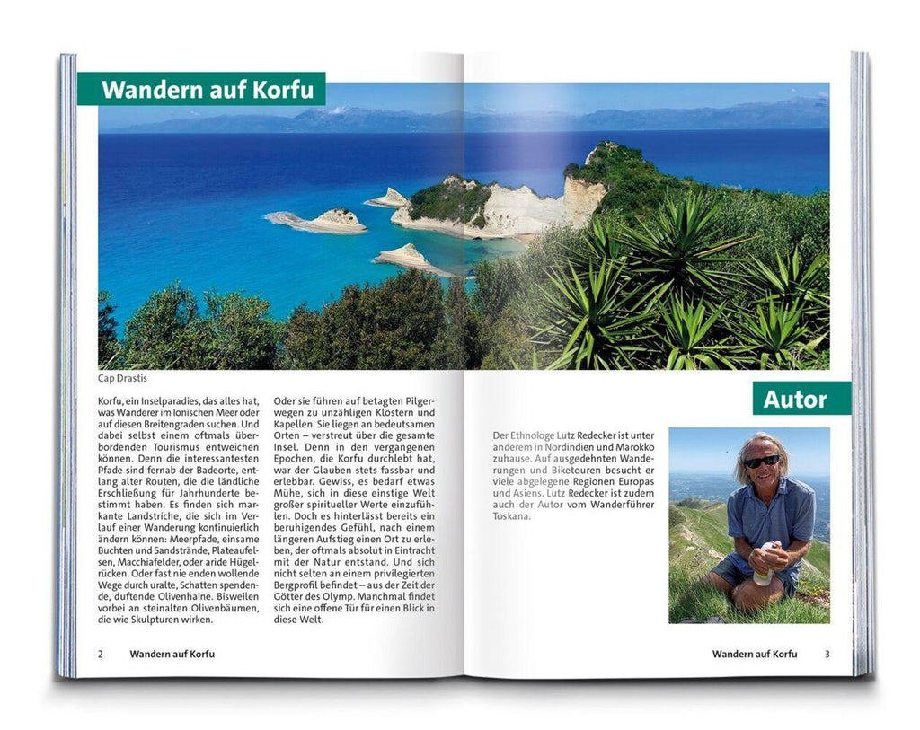 KOMPASS Wanderführer Korfu mit Paxos und den Diapontischen Inseln, 40 Touren mit Extra-Tourenkarte