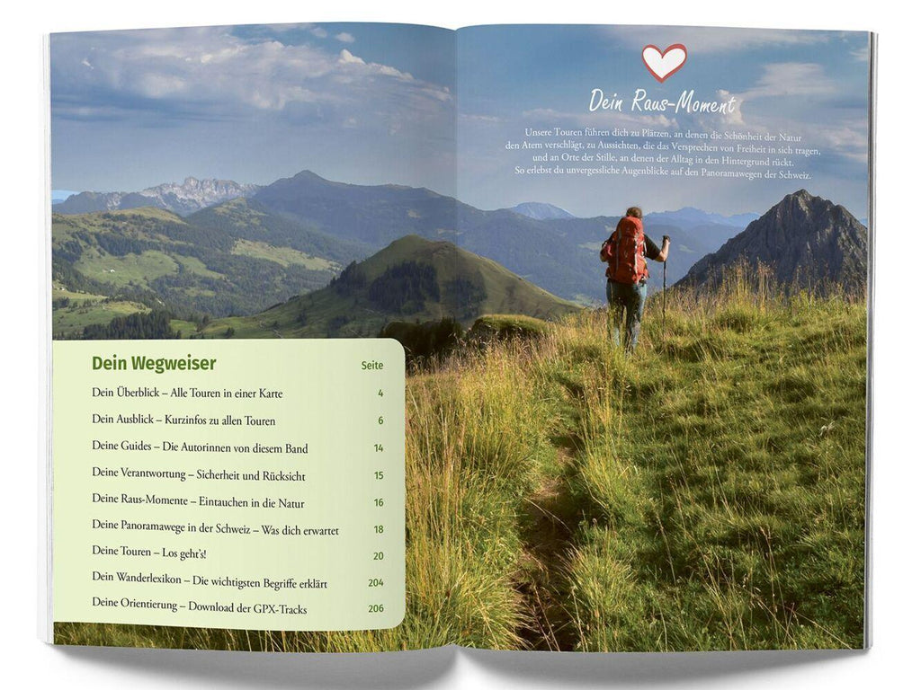 Kümmerly+Frey Raus und Wandern Panoramawege - Wanderführer