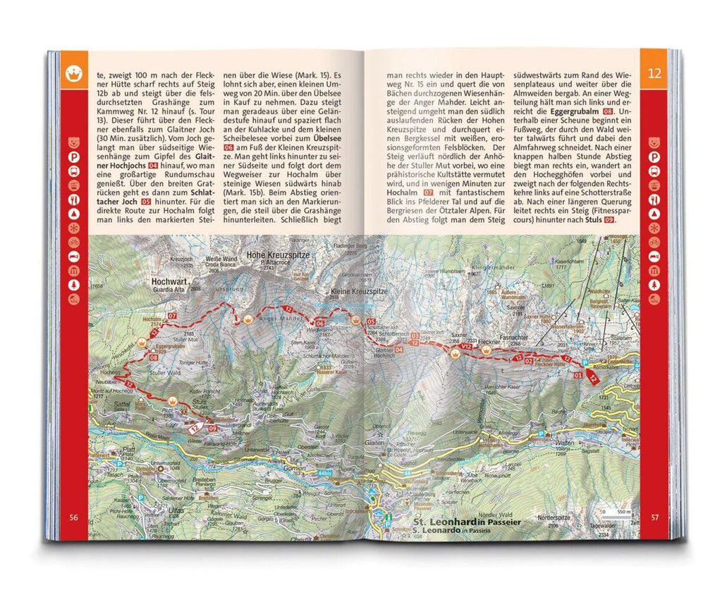 KOMPASS Wanderführer Meran und Umgebung, Passeiertal, Texelgruppe, Ultental, 60 Touren mit Extra-Tourenkarte