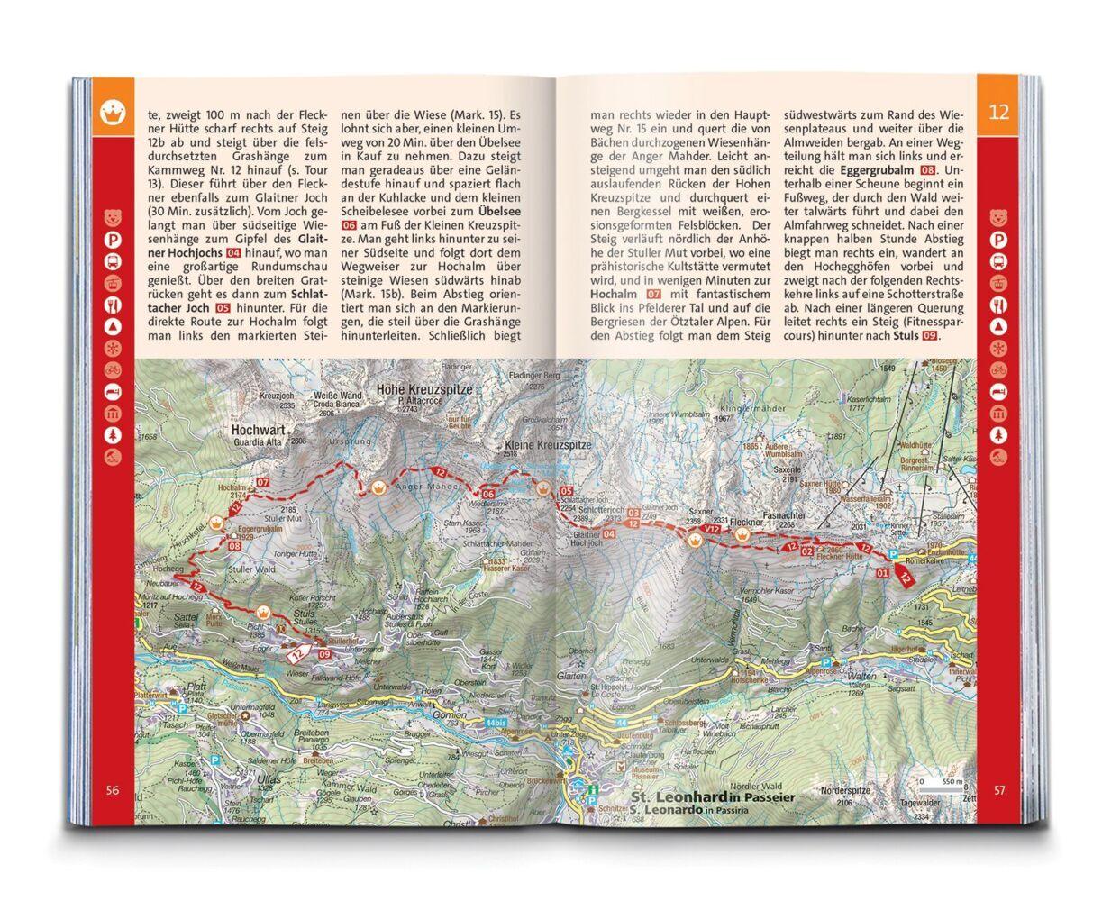 KOMPASS Wanderführer Meran und Umgebung, Passeiertal, Texelgruppe, Ultental, 60 Touren mit Extra-Tourenkarte