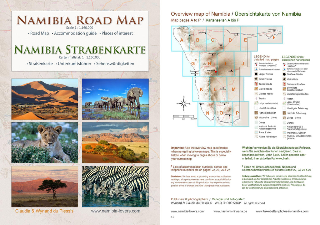 Das komplette Kartenset NAMIBIA Plus (4-teilig)