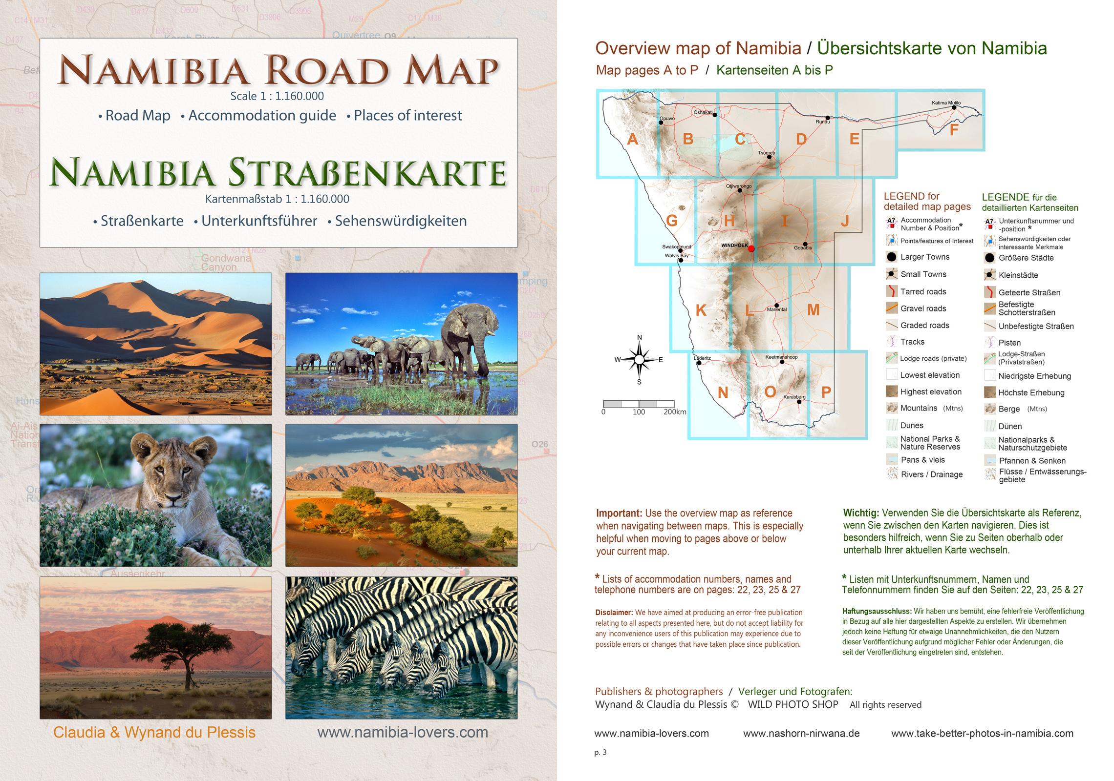 Das komplette Kartenset NAMIBIA Plus (4-teilig)