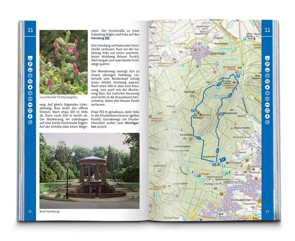 KOMPASS Wanderführer Taunus, Naturpark Taunus, Naturpark Rhein-Taunus, Lahn-Taunus, 60 Touren mit Extra-Tourenkarte