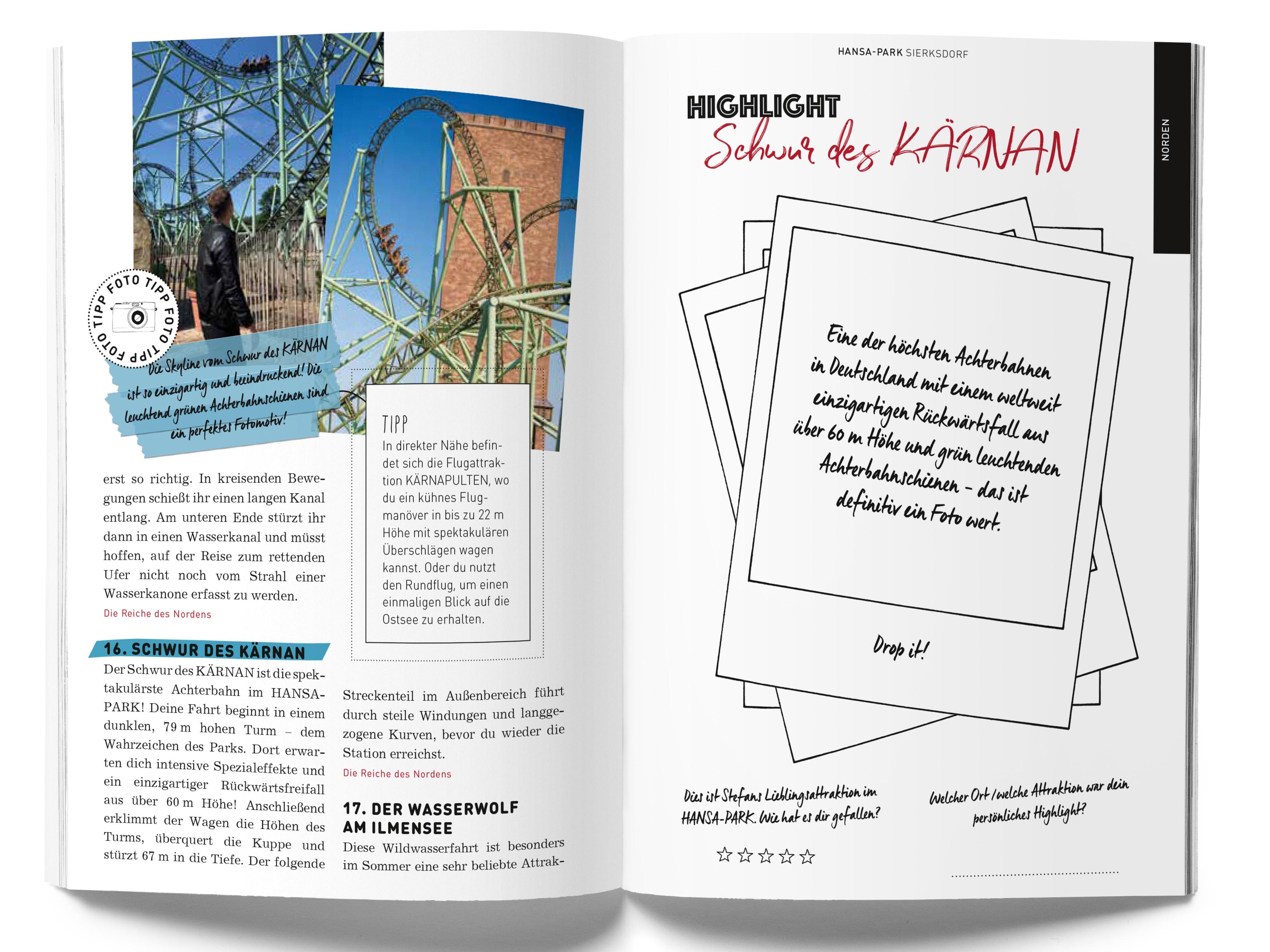 GuideMe Reiseführer \"Die 30 besten Freizeitparks Deutschlands inkl. Wasserparks & Thermen\"