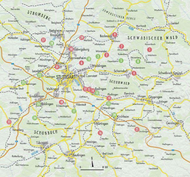 Cafés und Ateliers rund um Stuttgart