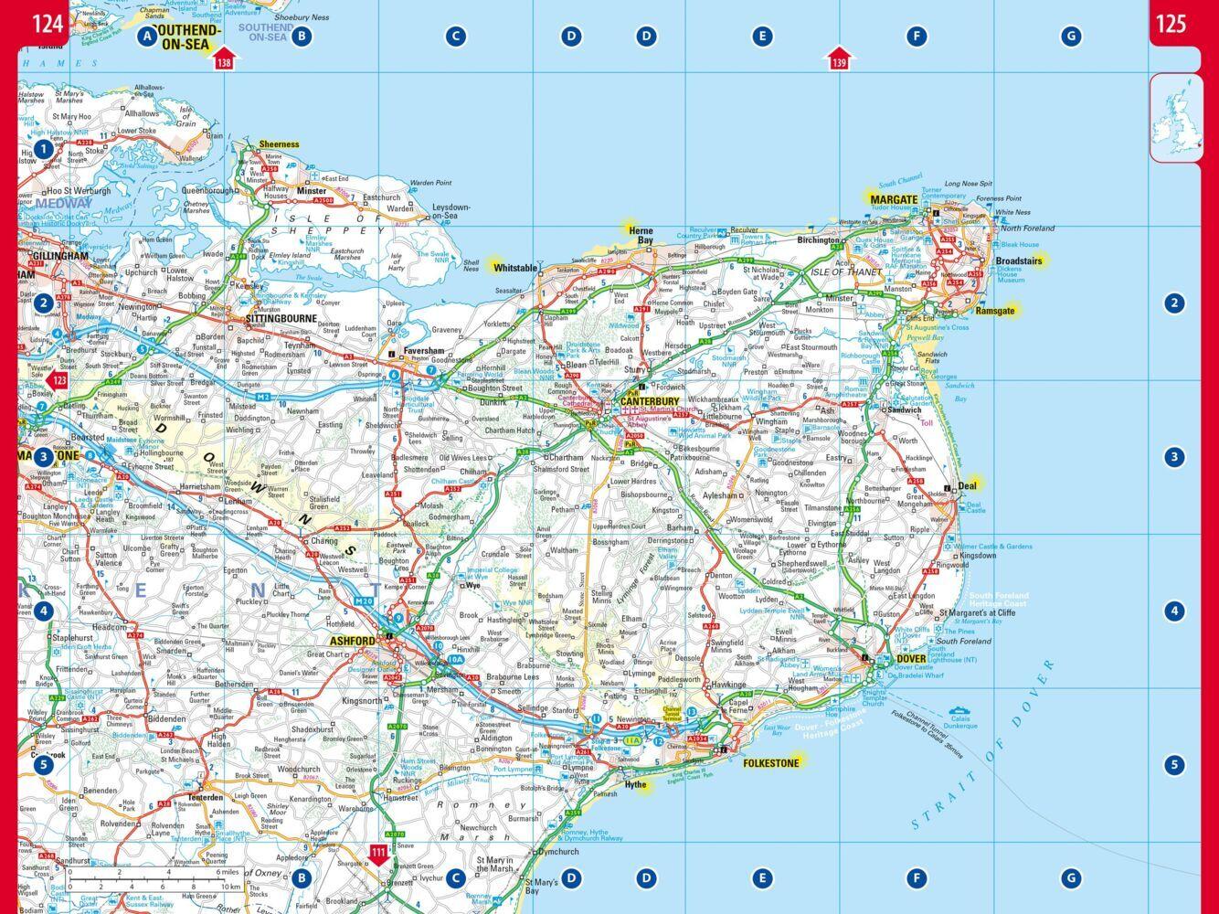 Großbritannien - Nordirland, Autoatlas 1:200.000 - 1:266.000, freytag & berndt