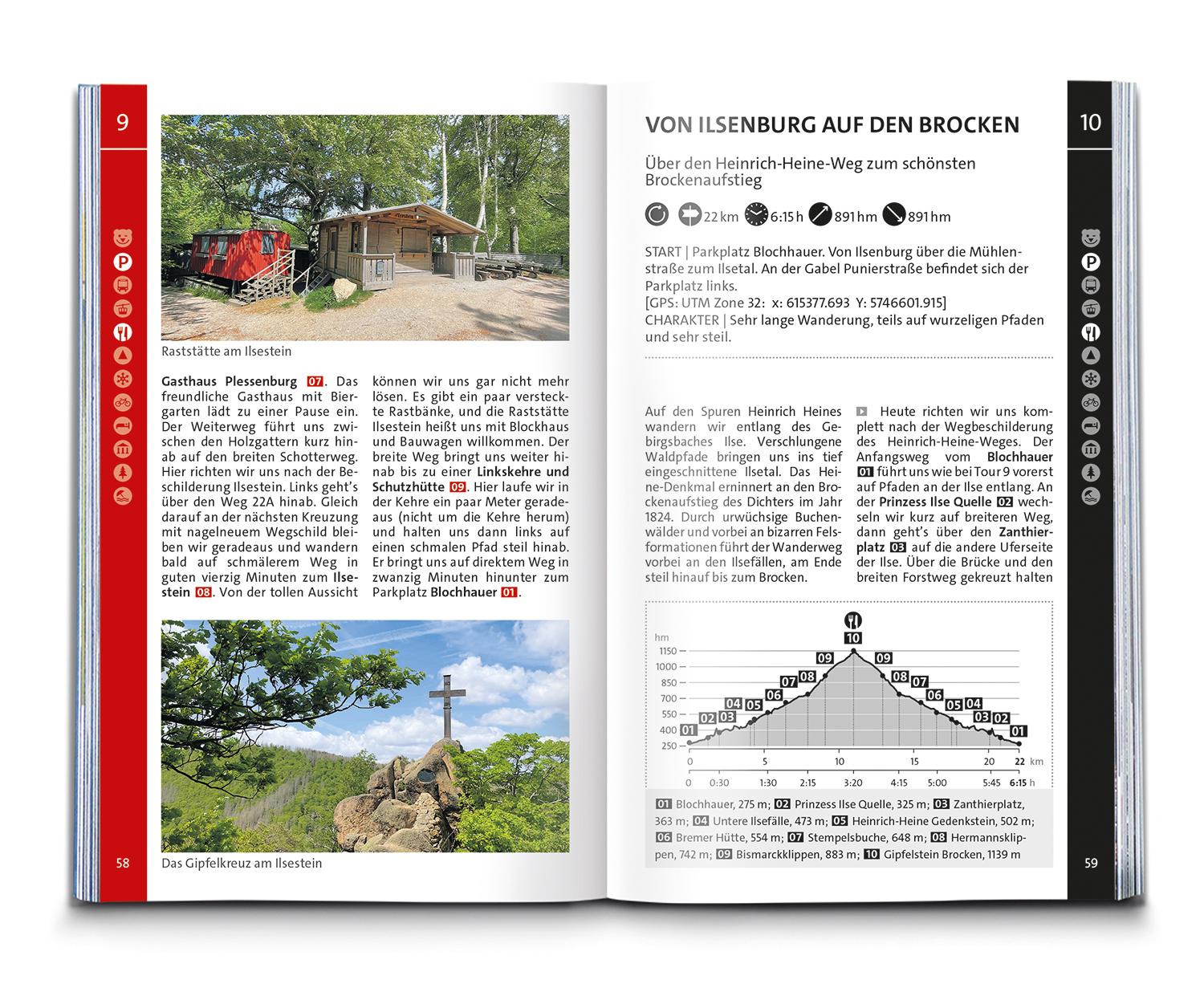 KOMPASS Wanderführer Harz, 60 Touren mit Extra-Tourenkarte