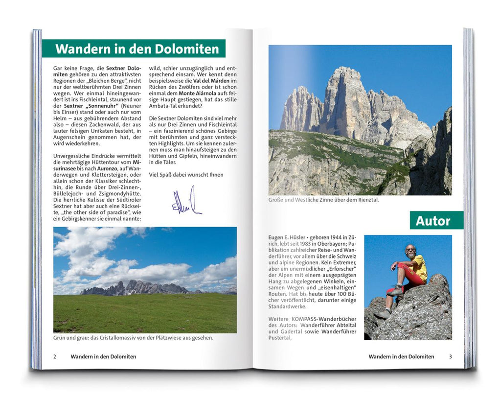 KOMPASS Wanderführer Sextner Dolomiten, Naturpark Drei Zinnen - Herausragende Dolomiten, 50 Touren mit Extra-Tourenkarte