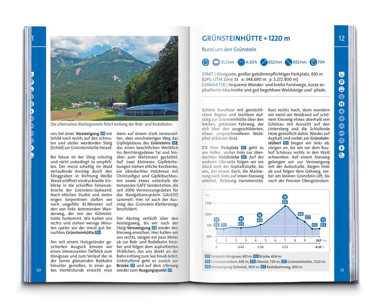KOMPASS Wanderführer Königssee, Nationalpark Berchtesgaden, Watzmann, 42 Touren mit Extra-Tourenkarte