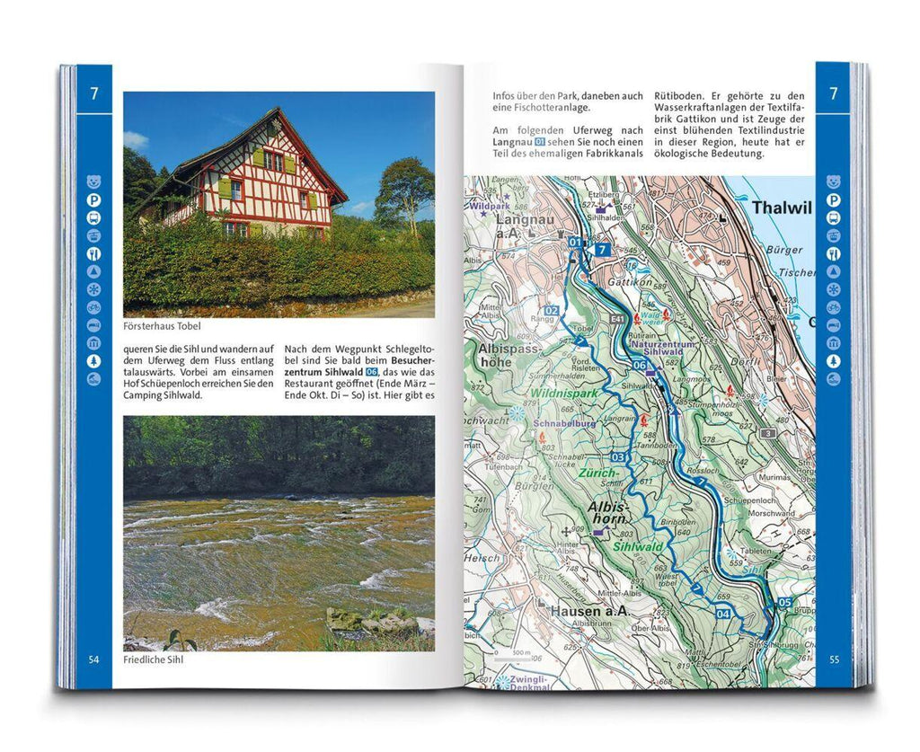 KOMPASS Wanderführer Zürich, Zürichsee, 50 Touren