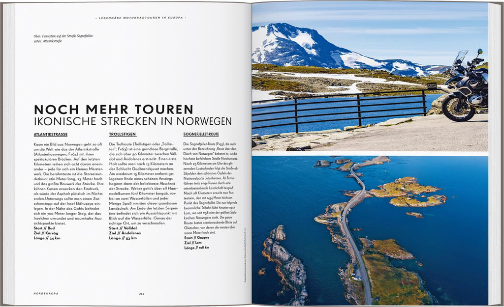 Legendäre Motorradtouren in Europa