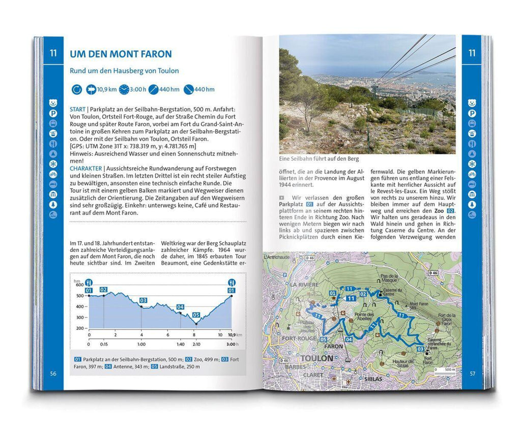 KOMPASS Wanderführer Côte d'Azur, Die schönsten Küsten- und Bergwanderungen, 50 Touren mit Extra-Tourenkarte