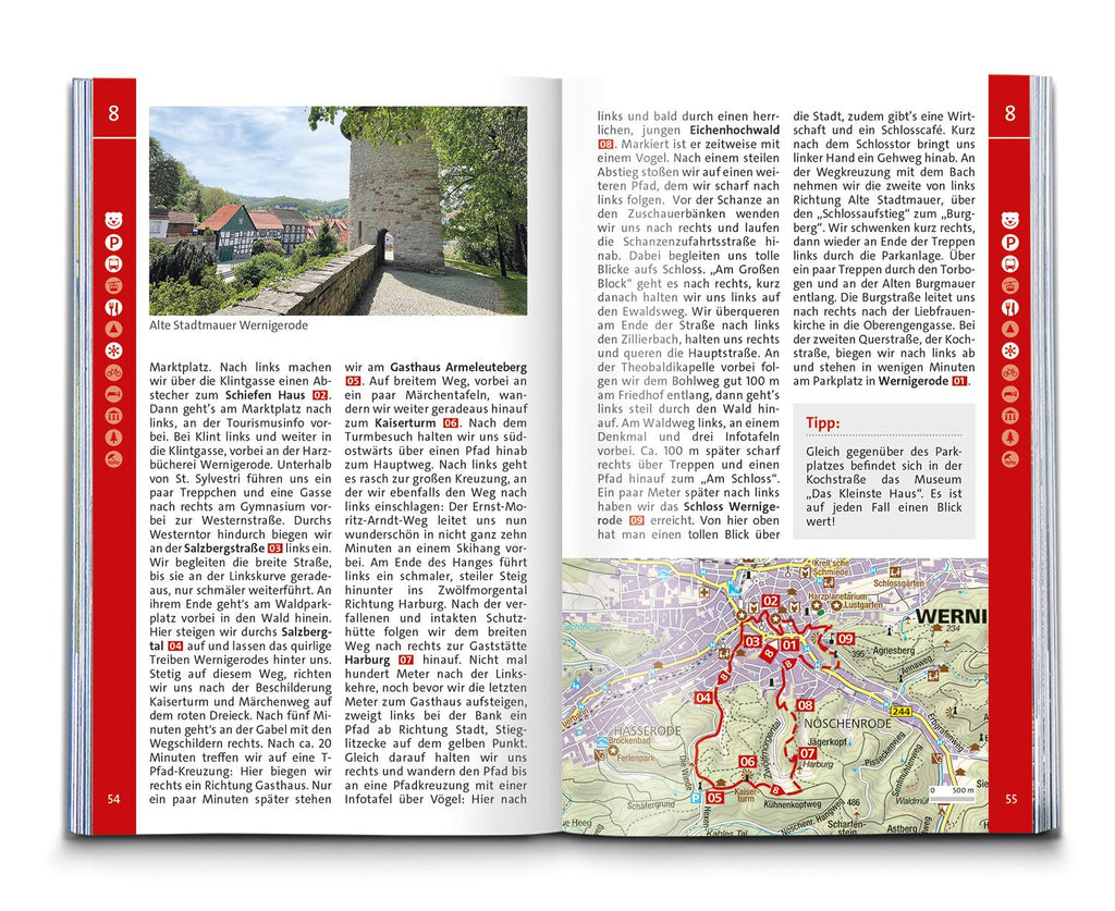 KOMPASS Wanderführer Harz, 60 Touren mit Extra-Tourenkarte