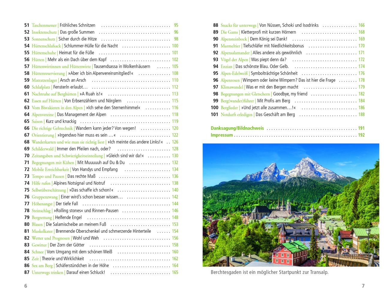 101 Dinge, die ein Alpenüberquerer wissen muss