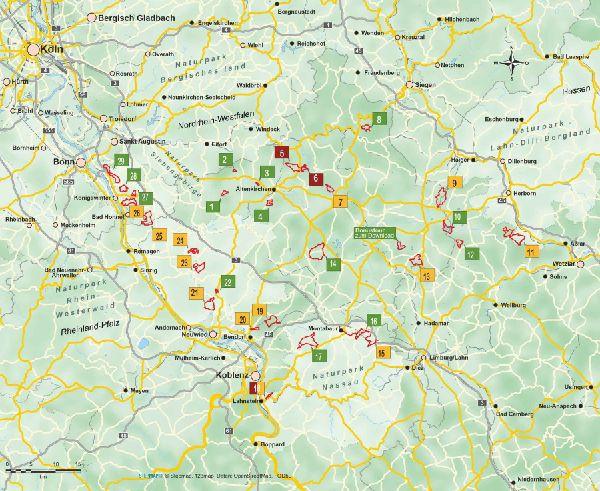 Westerwald mit Siebengebirge 29 Touren über aussichtsreiche Höhen und durch idyllische Täler