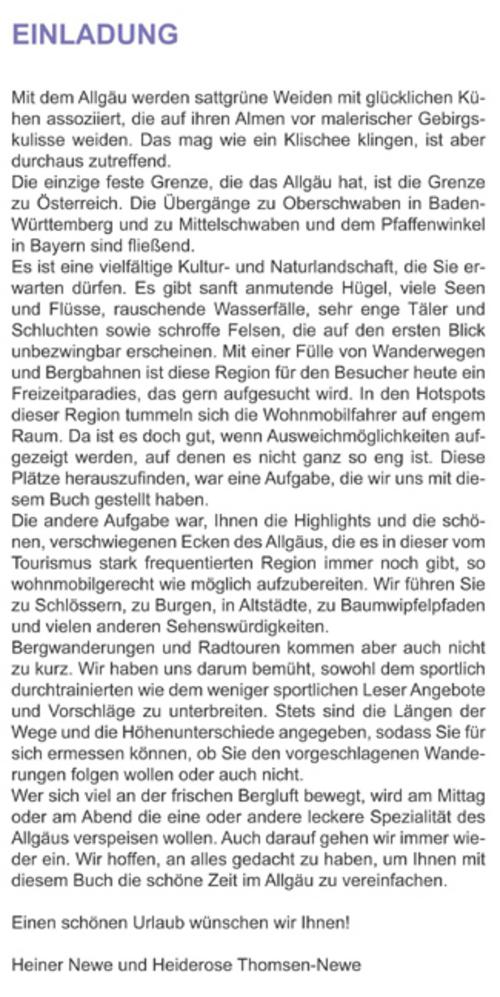 Mit dem Wohnmobil ins Allgäu