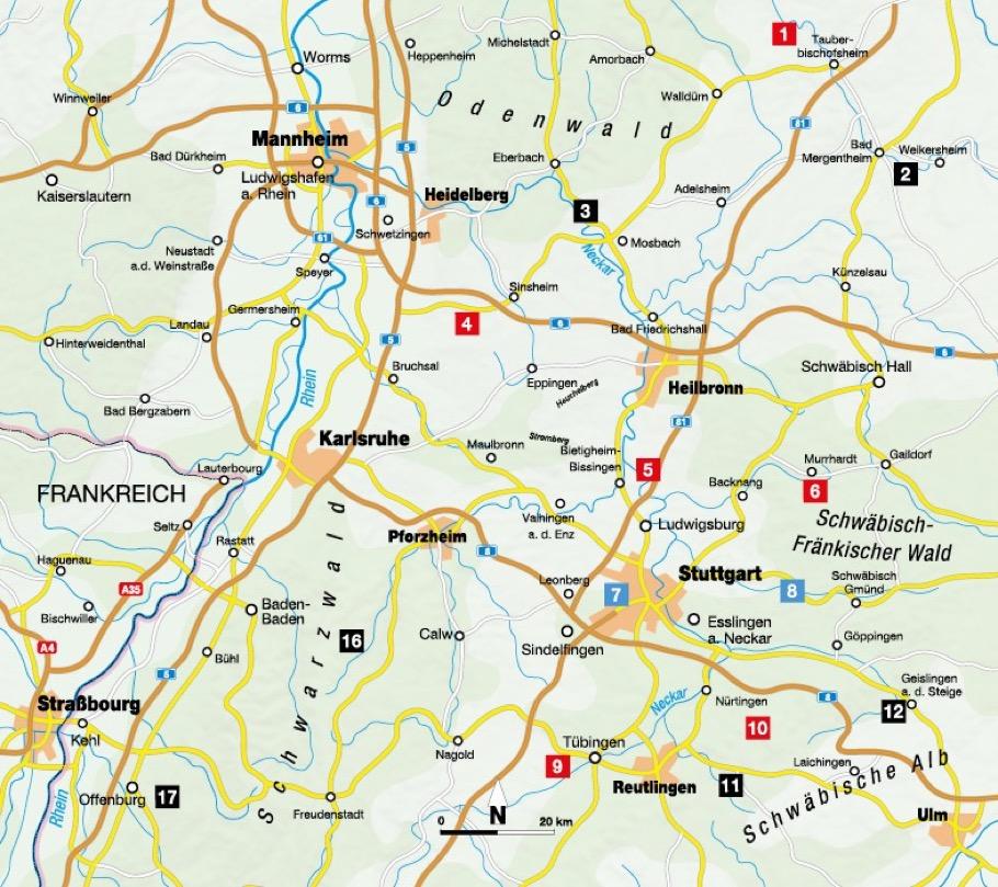 Die Wander-Bucket-List Baden-Württemberg