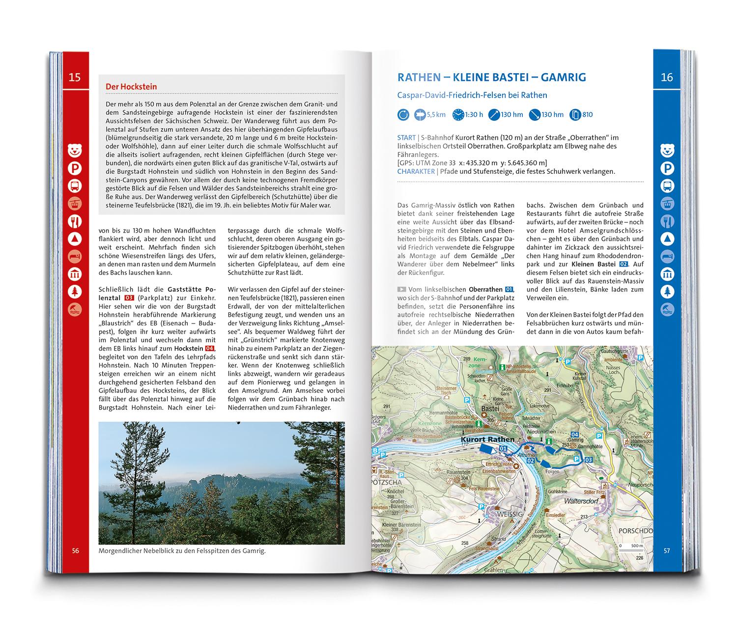 KOMPASS Wanderlust Elbsandsteingebirge und bei Dresden