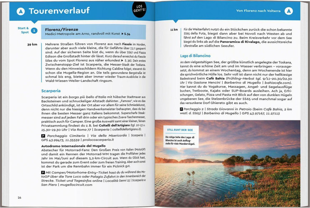 MARCO POLO Camper Guide Toskana, Umbrien & Marken
