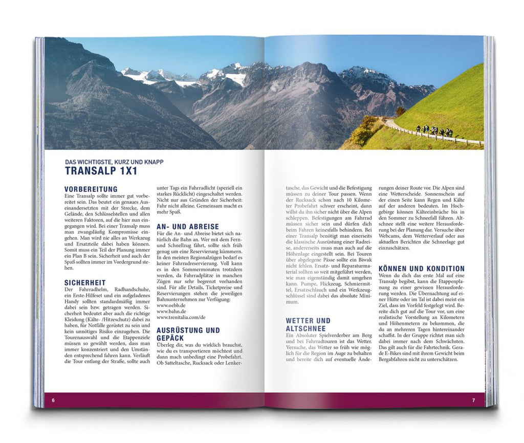 KOMPASS Transalp Bike & E-Bike - Alpenüberquerungen: Genussvoll bis anspruchsvoll