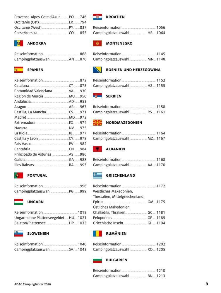 ADAC Campingführer Südeuropa 2026