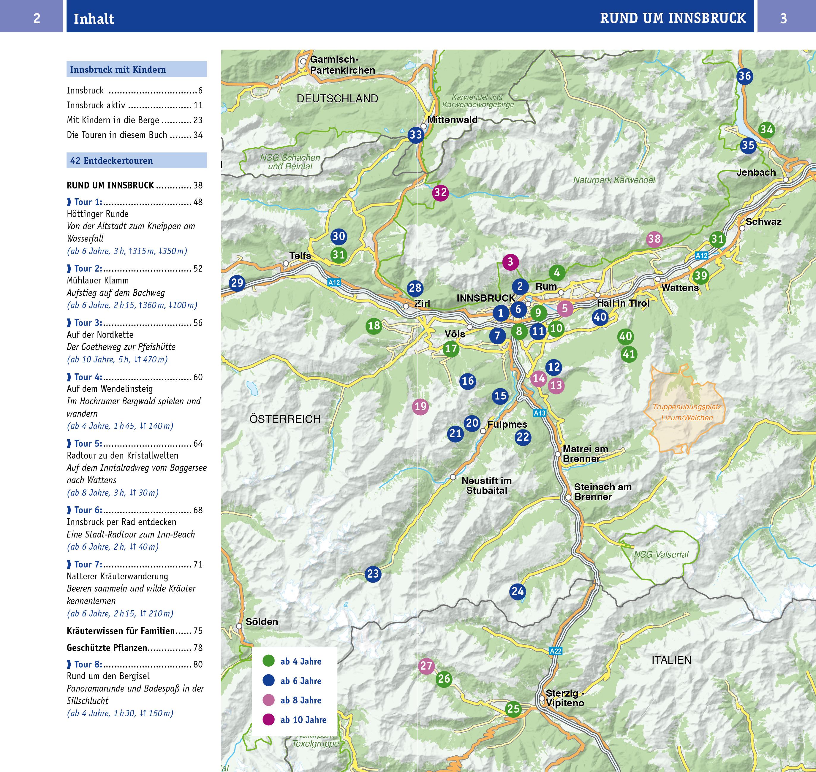 Naturzeit mit Kindern: Rund um Innsbruck