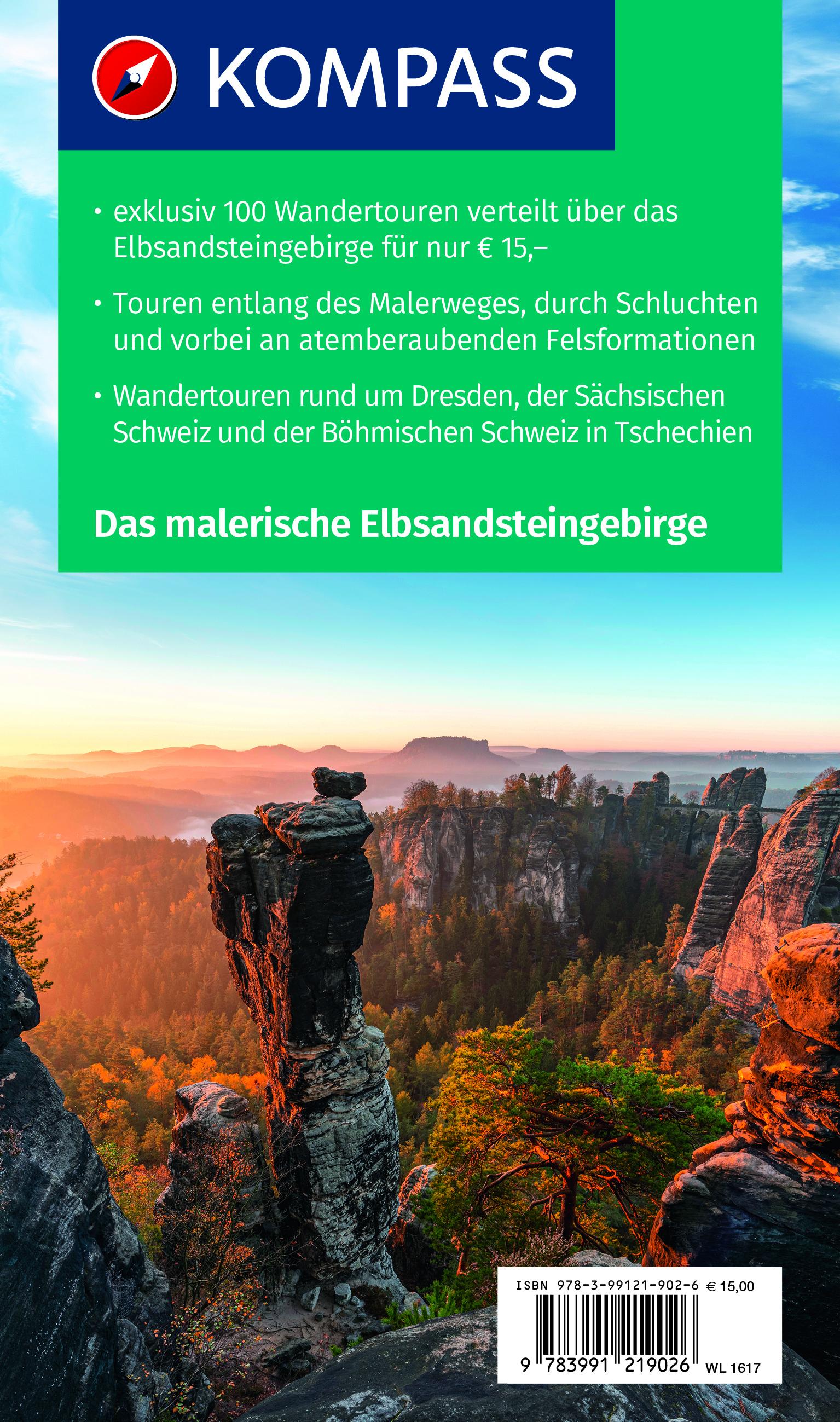 KOMPASS Wanderlust Elbsandsteingebirge und bei Dresden