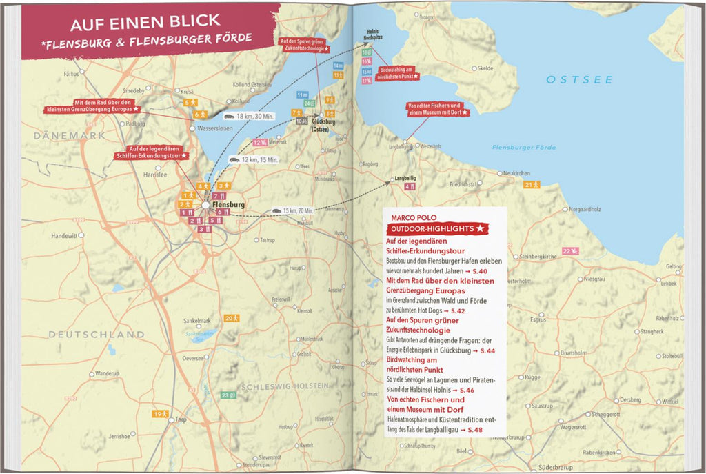 MARCO POLO OUTDOOR GUIDE Reiseführer Ostseeküste Schleswig-Holstein